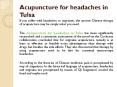 Acupuncture for headaches in Tulsa PowerPoint PPT Presentation