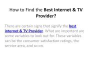 Best Internet & TV Provider In South Lake Tahoe