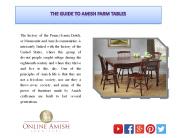 The Guide to Amish Farm Tables