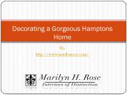 Decorating a Gorgeous Hamptons Home