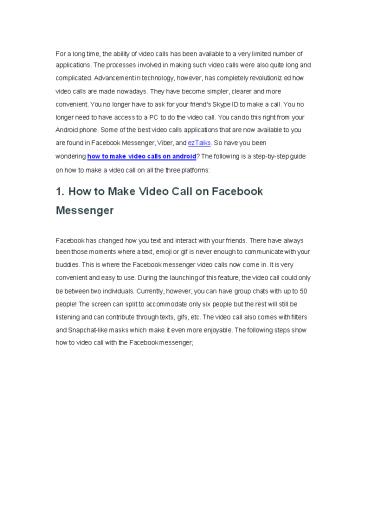 How to Make Video Call on Android with 3 Ways
