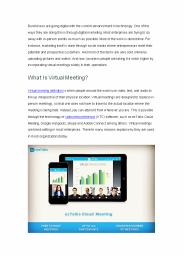 What Is A Virtual Meeting?