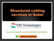 structured cabling services in Dubai