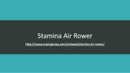Stamina Air Rower Review