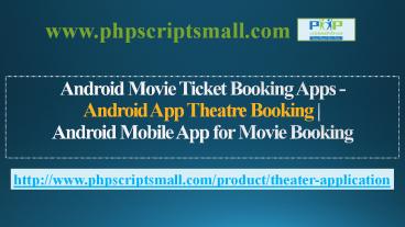 Android Mobile App for Movie Booking | Android Movie Ticket Booking Apps