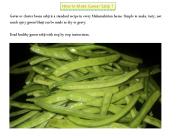 How to make gavar bhaji at home