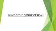 How to start a career in DBA?