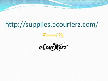 Eommerce packaging material provider in India | eCourierz