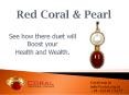 Red Coral and Pearl Combination PowerPoint PPT Presentation