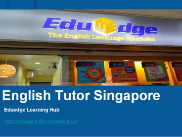 English Tutor Singapore