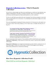 Hypnotic Collection Review -(FREE) $32,000 Bonus & Discount