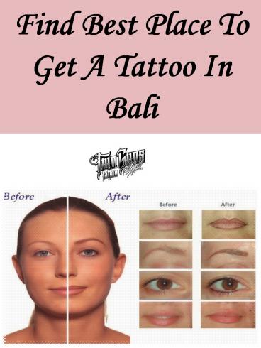 Find Best Place To Get A Tattoo In Bali