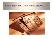 London Theatre Tickets