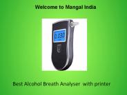 Alcohol  Breath Analyser  with printer