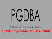 PGDBA programme MIBM GLOBAL