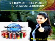 MT 483 WHAT THREE PIECES / TUTORIALOUTLETDOTCOM