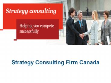 Strategy Consulting Firm Canada