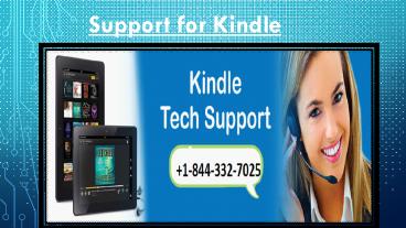 Support for Kindle