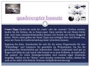 quadrocopter selber bauen