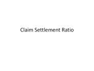 Claim settlement ratio