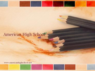 Home School Online - American High School