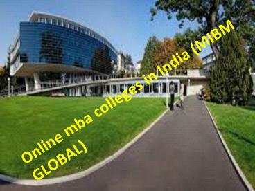 Call MIBM GLOBAL In Online mba colleges in India