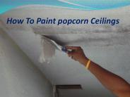 How to paint a popcorn ceilings