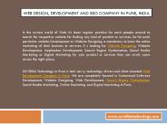 Web Designing, Development and SEO Company in Pune, India