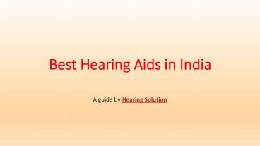 Best Hearing Aids in India|Affordable Hearing Aids