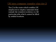UK intra company transfer visa tier 2