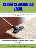 Carpet Cleaning Las Vegas PowerPoint PPT Presentation