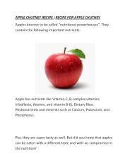 APPLE CHUTNEY RECIPE |RECIPE FOR APPLE CHUTNEY