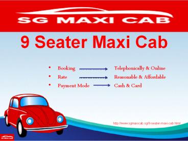 9 Seater Maxi Cab