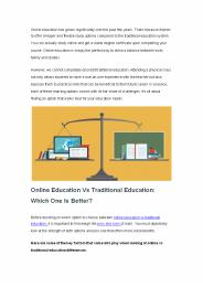 Online Education vs Traditional Education: Which One Is Better