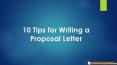 10 Tips for Writing a Proposal Letter PowerPoint PPT Presentation