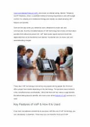 Incredible Features of VoIP and Its Benefits