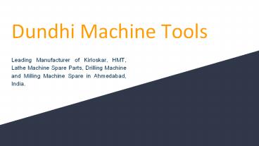 Kirloskar Enterprise Lathe Machine Spare Parts