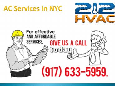 Air conditioner installation NYC