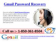 Can I undertake Gmail Password Recovery@1-850-361-8504 issues?