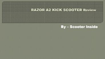 RAZOR POWER CORE E90 ELECTRIC SCOOTER