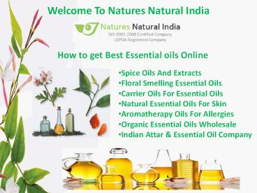 Best Essential Oils Manufacturers in india online