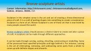 Bronze sculpture artists