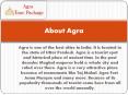 Agra Tour Packages, Monuments in Agra, Taj Mahal History PowerPoint PPT Presentation