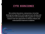 CytoBioScience ...Where Tomorrow Begins Today.