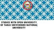 Studies with Open University of Taras Shevchenko National University