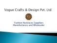 Necklace - Manufacturers, Suppliers & Exporters PowerPoint PPT Presentation