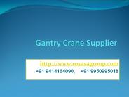 Gantry Crane Supplier
