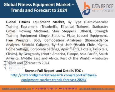 FITNESS EQUIPMENT MARKET