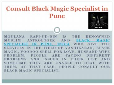 Consult Black Magic Specialist in Pune