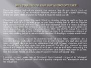 Why You Had to Find out Microsoft Excel